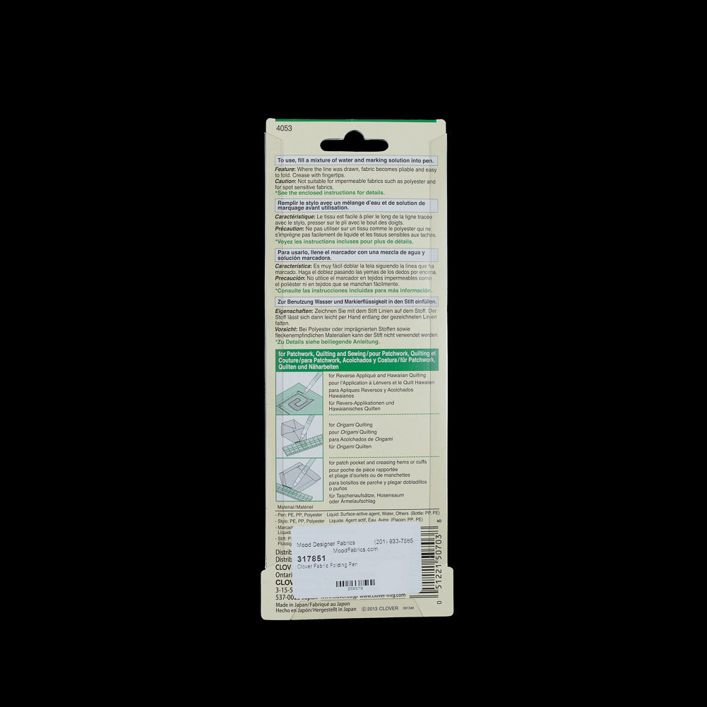 Clover Fabric Folding Pen and Liquid - Joann Fabrics