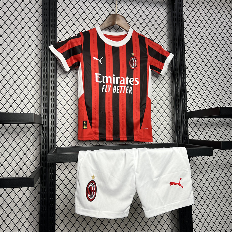 2024/2025 AC Milan Home Football Shirt 1:1 Thai Quality Kids Size