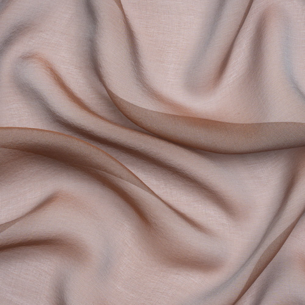 Copper and Bluish Silver Two-Tone Silk Chiffon - Joann Fabrics