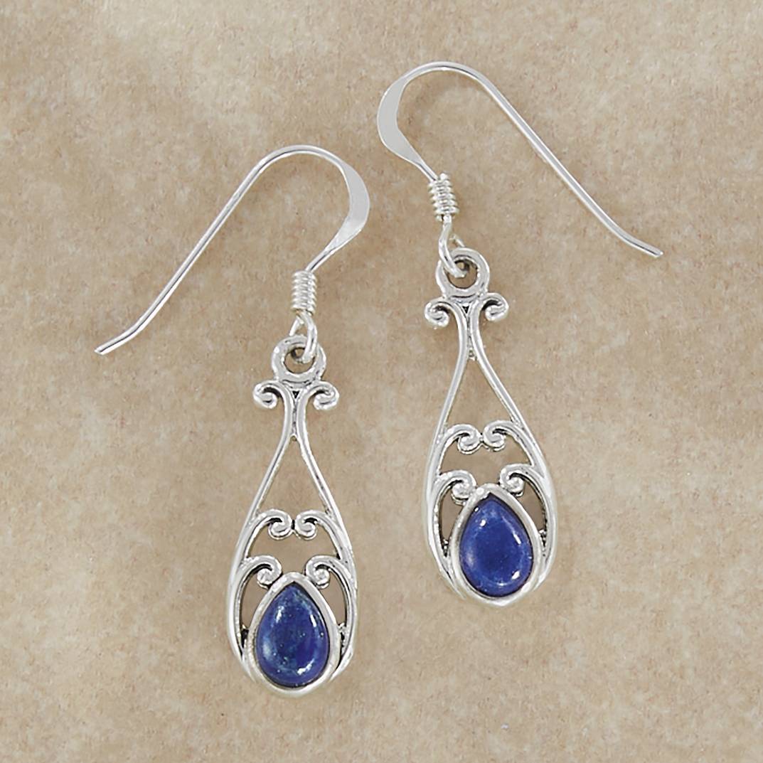 Sterling & Lapis Double Arch Earrings - Northstyle Catalog