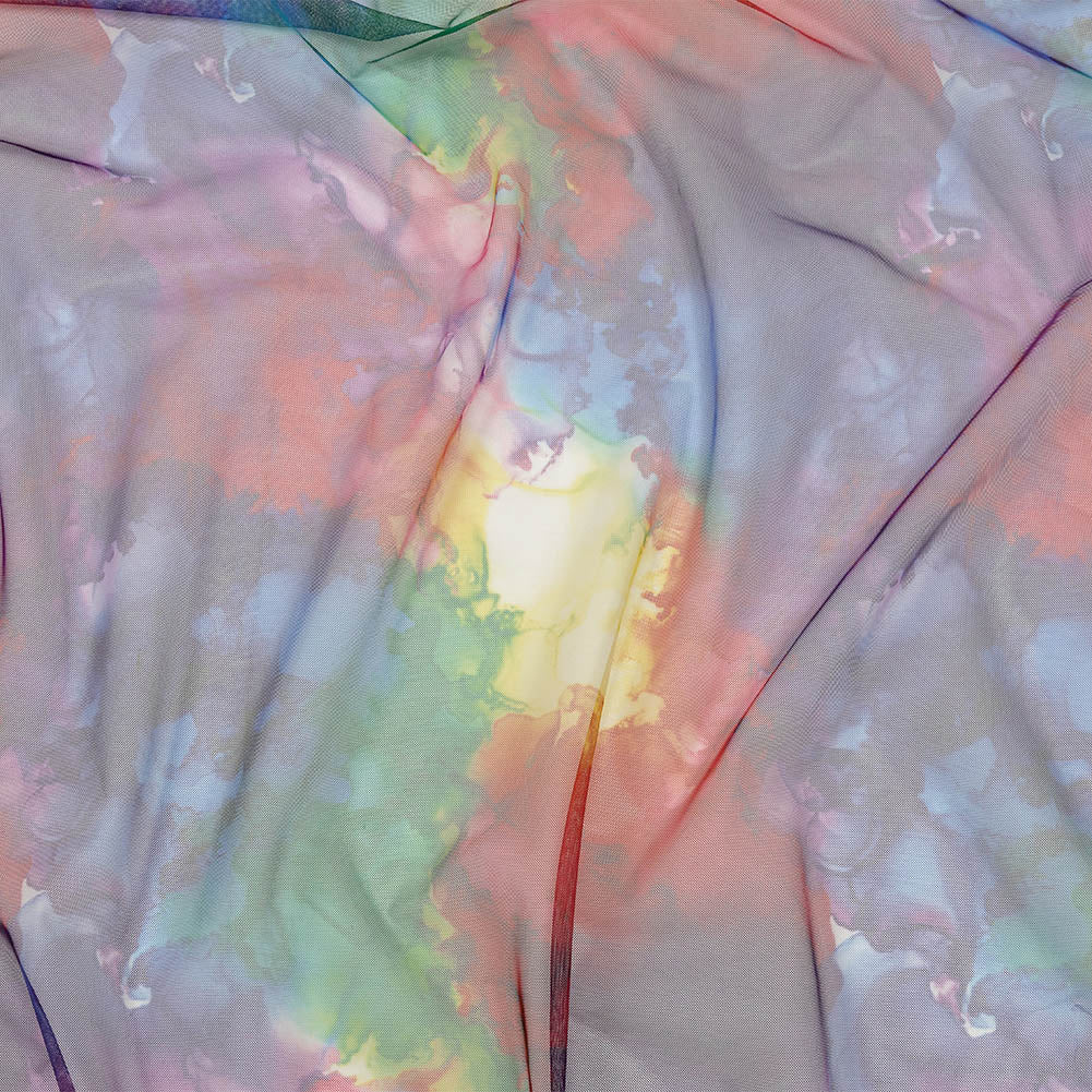 Rainbow Splash Watercolor Printed Tulle - Joann Fabrics