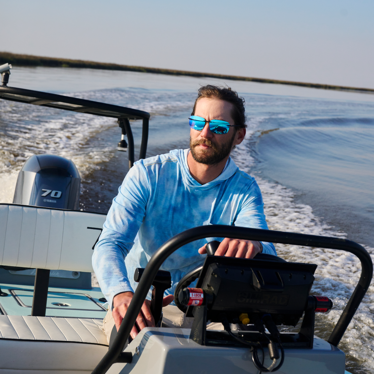 Huron Matte Black – Glacier Polarized