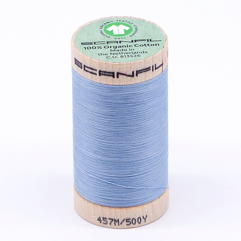 SCANFIL® 50wt Organic Pima Cotton Thread 500 yds - 4872 Baby Blue - Joann Fabrics