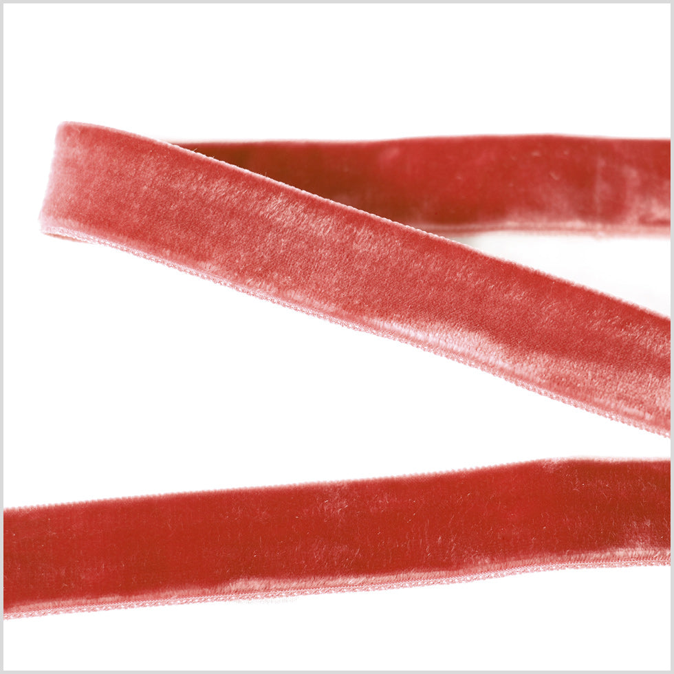 Double Faced Velvet Ribbon Made in Italy - 7/8