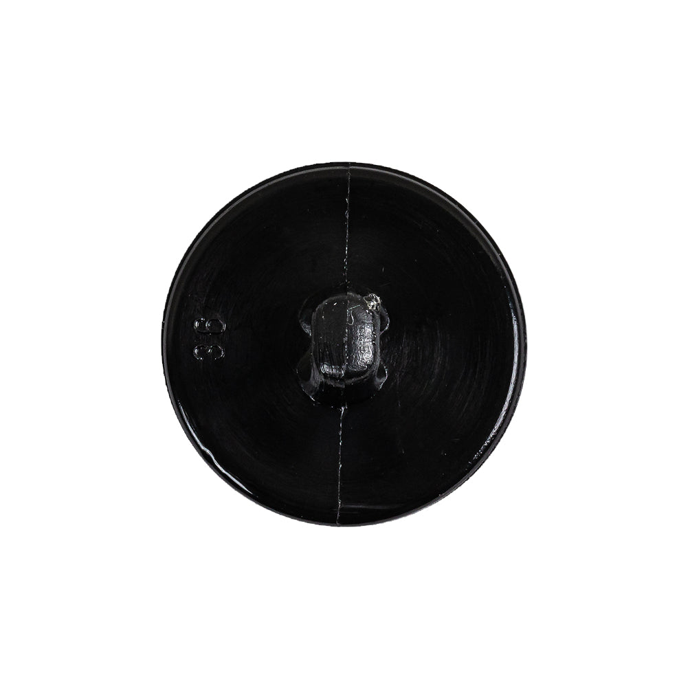 Italian Black Floral Etched Shank Back Button - 36L/23mm - Joann Fabrics
