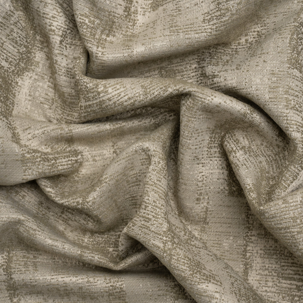 Abstract Textures Recycled Polyester and Cotton Drapery Jacquard - Limestone - British Imported - Joann Fabrics