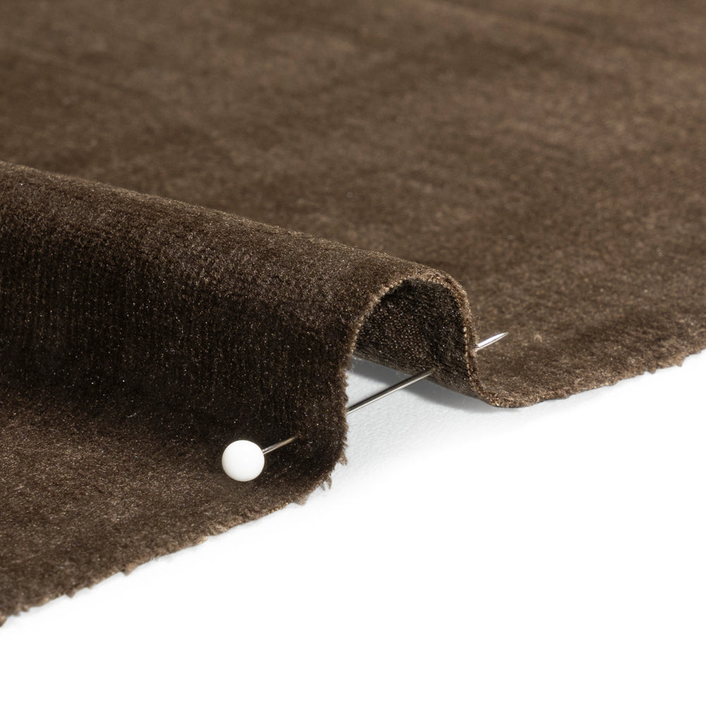 Kasa Brown Crosshatching Embossed Knit Velvet - Joann Fabrics