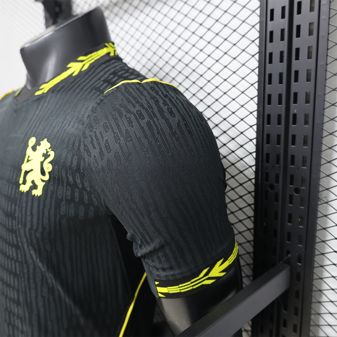 C.H.E.L.S.E.A 25-26 Black With Gold Special Jersey - Player Version - UnitedFutballJersey