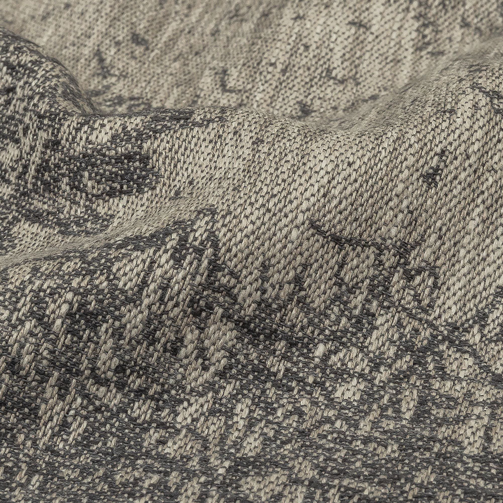 Drapery Jacquard Panel - Charcoal Antelope in the Wild - British Imported - Joann Fabrics