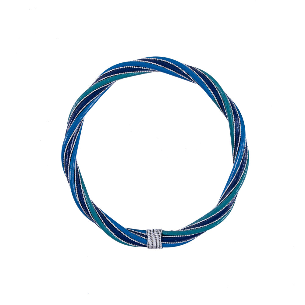 Blue Combo Rattan Handle - 6.5