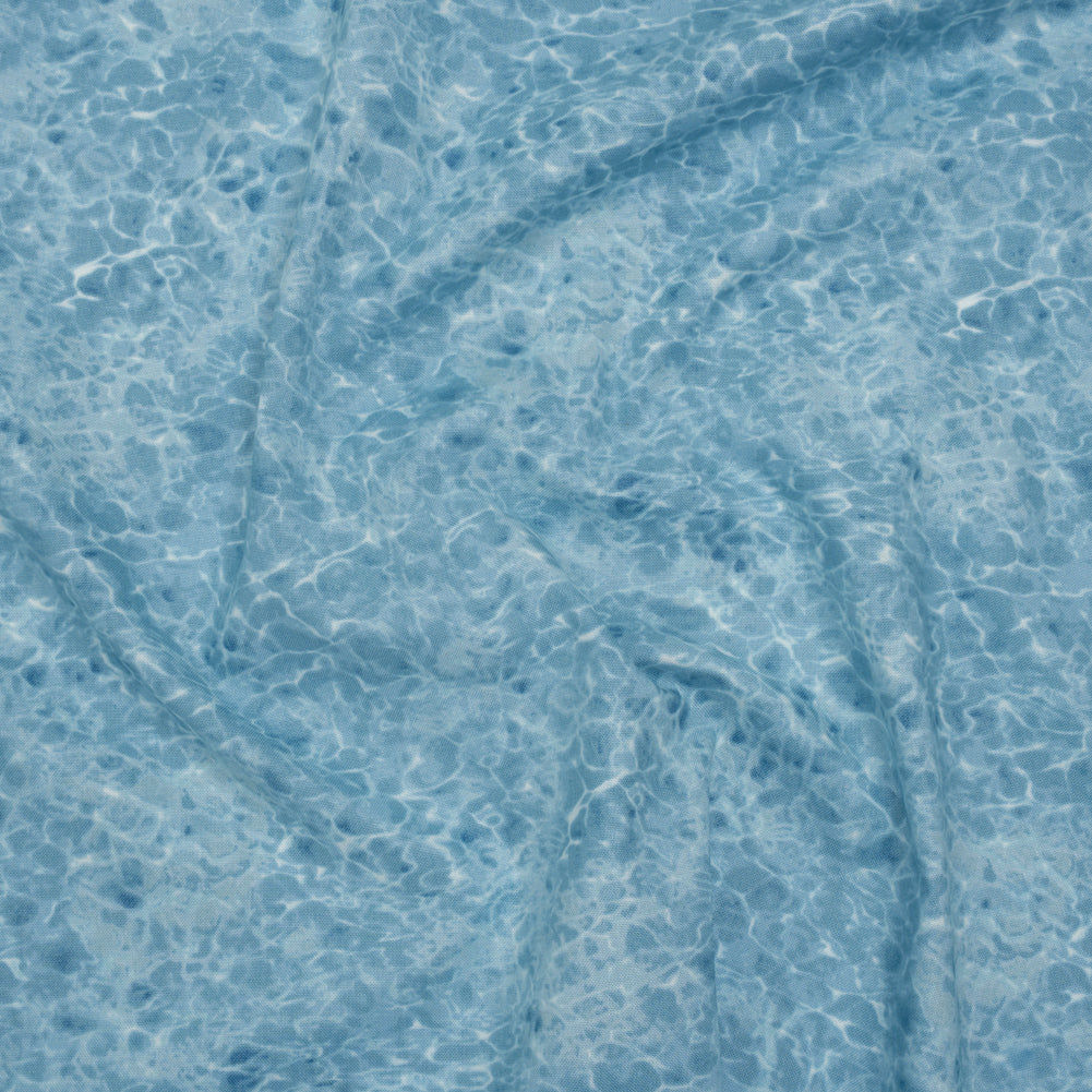 Printed Quilting Cotton by Northcott Studio - Mid Blue Tranquil Water - Naturescapes Collection - Joann Fabrics
