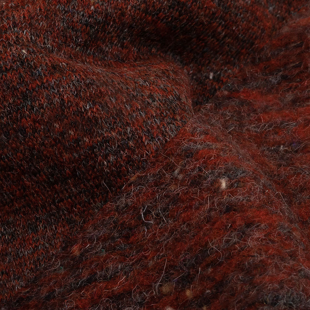 Rooibos Tea, Gray and Beige Speckled Fuzzy Blended Wool Single Faced Fleece Knit - Joann Fabrics