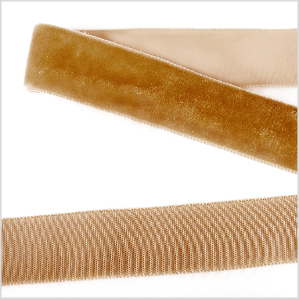 Single Faced Velvet Ribbon Made in Italy - 7/8