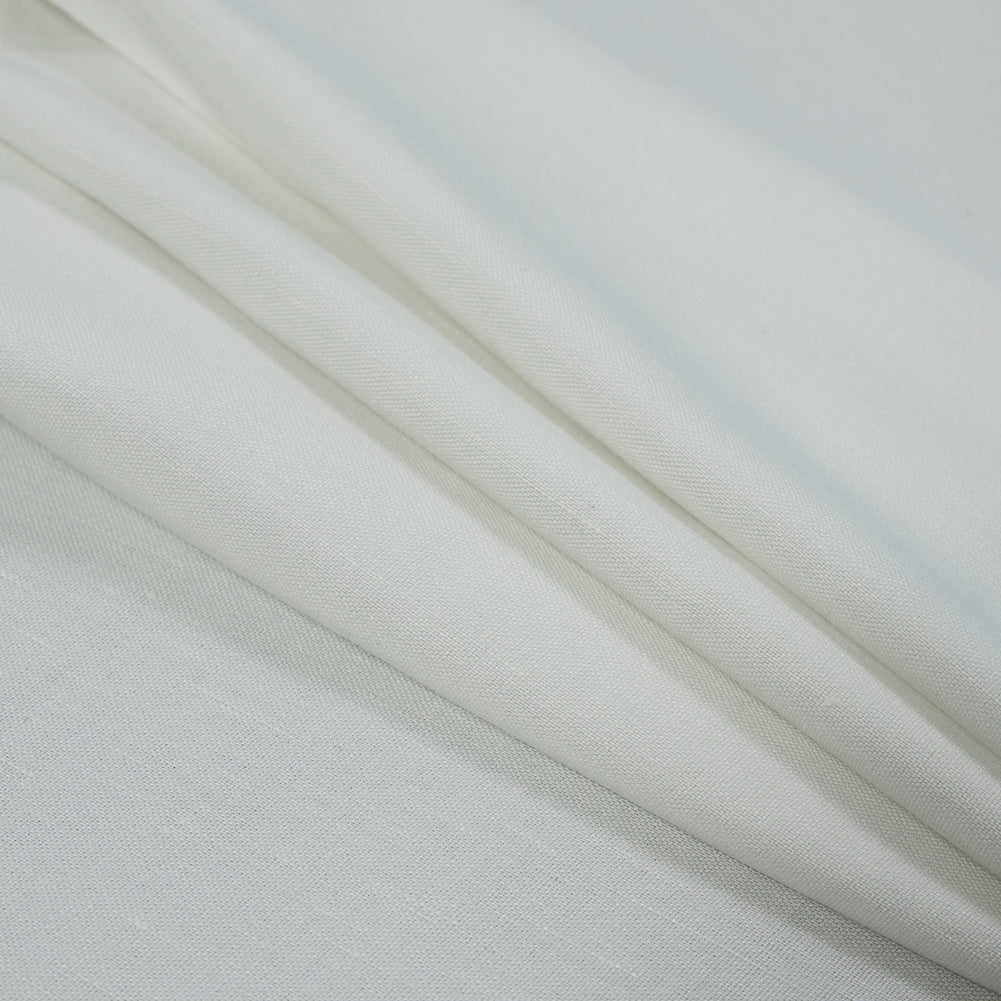 Stretch Linen Woven - Gleam Silver on Ivory - Asturias Collection - Joann Fabrics