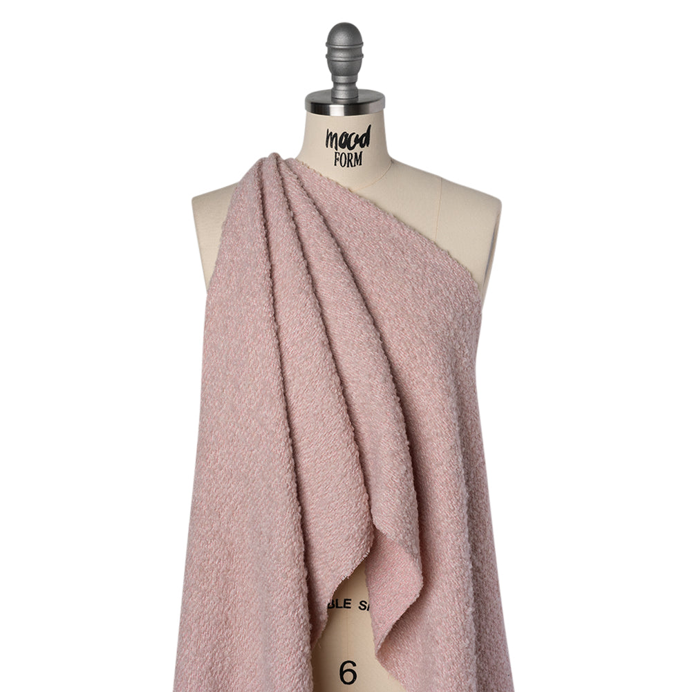 Wool Blend Boucle Tweed - Dusty Pink - Joann Fabrics