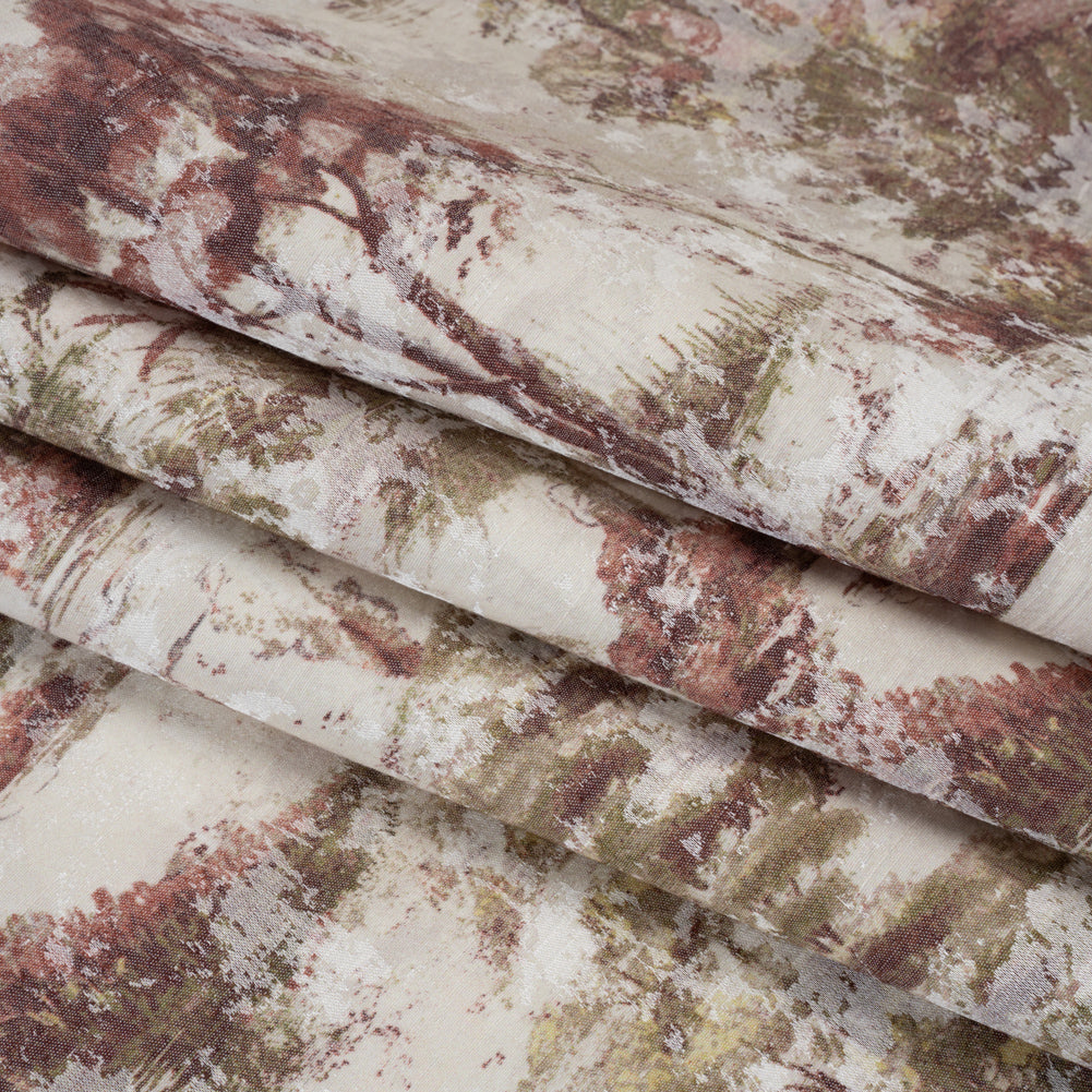 Drapery Jacquard Print - Vintage Dreamy Trees - British Imported - Joann Fabrics
