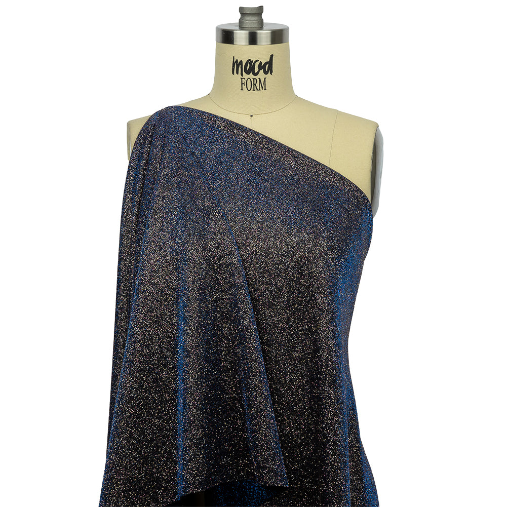 Nylon Knit with All-Over Glitter - Electric Blue - Sun Streams Collection - Joann Fabrics