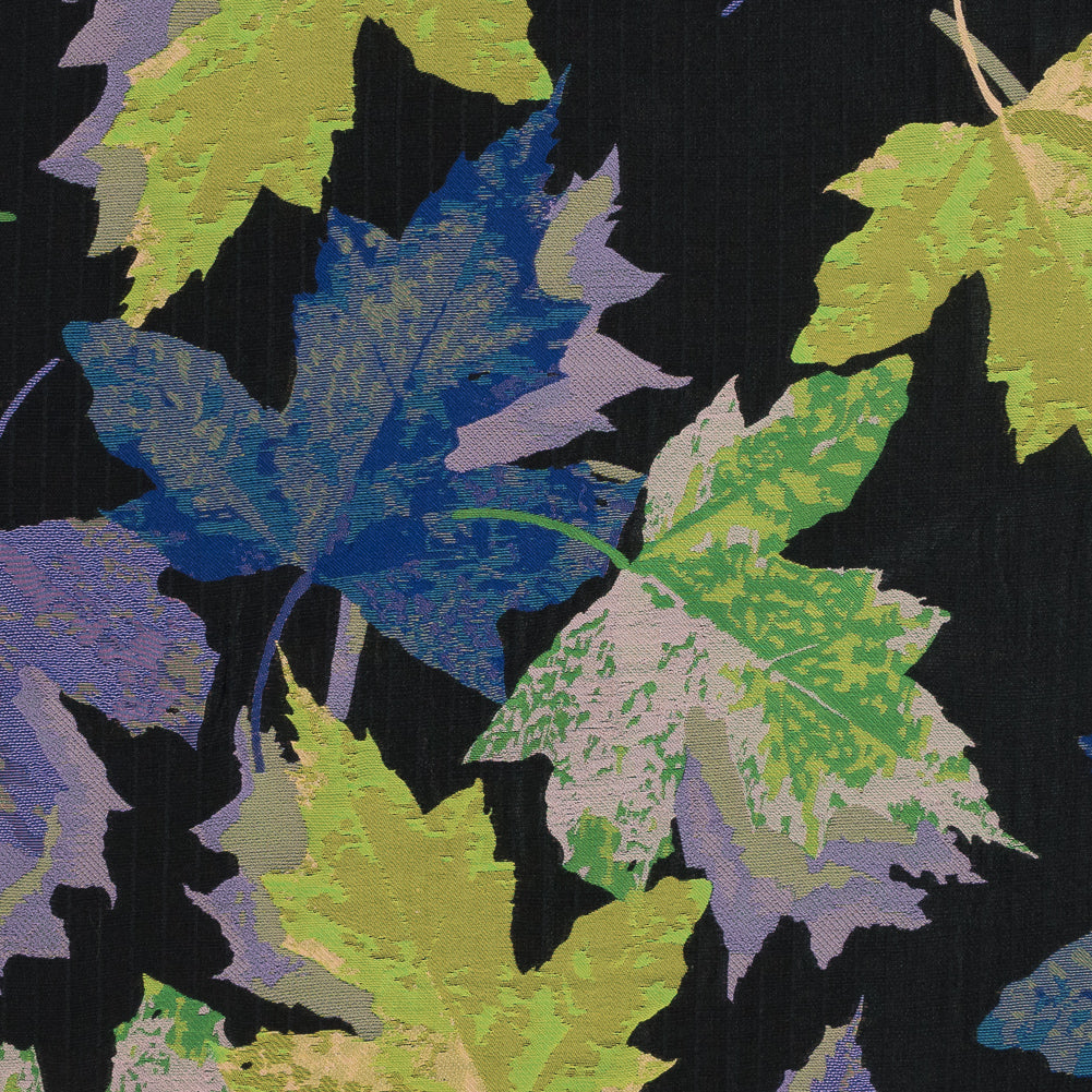 Purple, Blue and Green Leafy Novelty Jacquard - Joann Fabrics