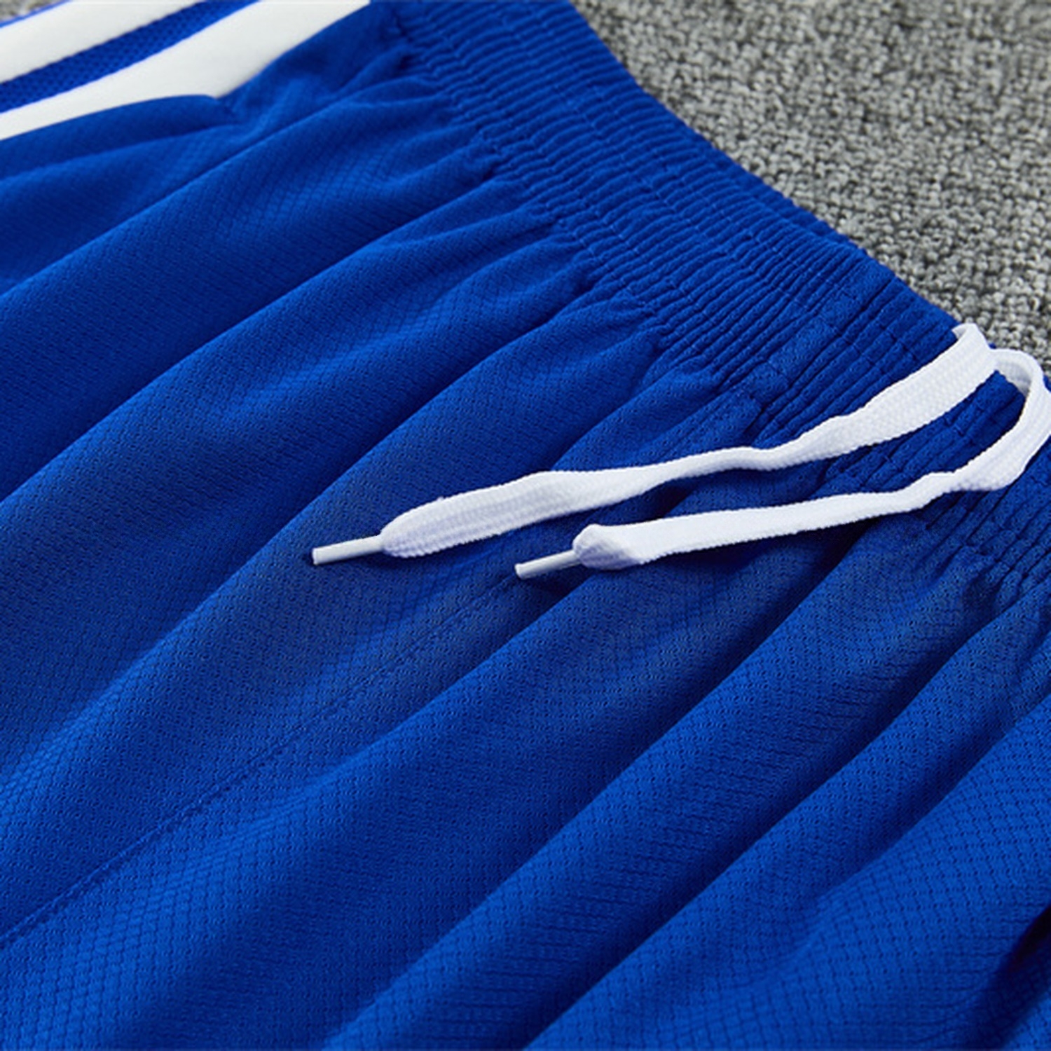 Juventus 26-27 With White Kids Short-Sleeve Training Set - Royal Blue Top & Royal Blue Shorts - UnitedFutballJersey