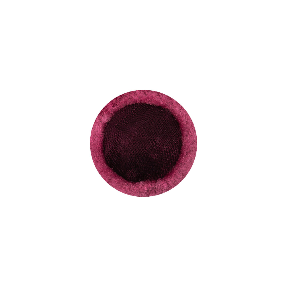 Plump Pink Velvet Covered Domed Rayon Blend Sew On Button - 22L/14mm - Joann Fabrics