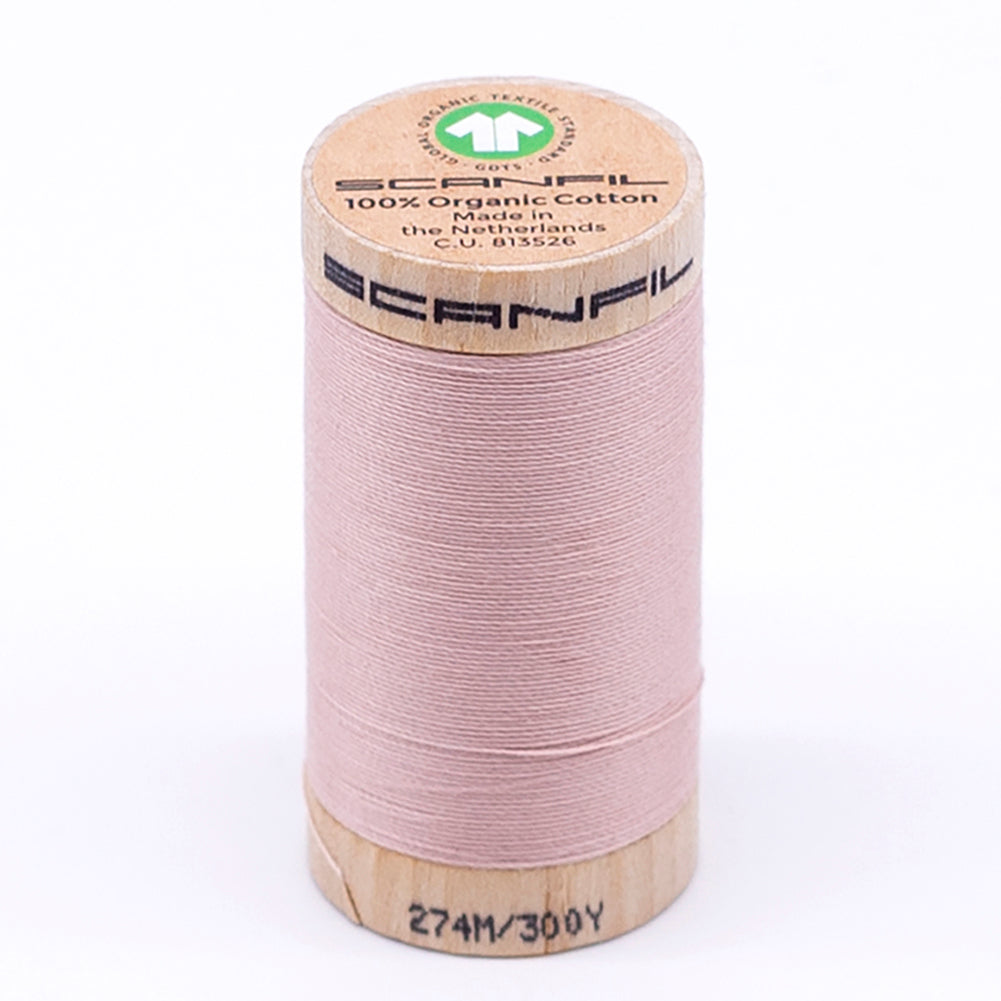 SCANFIL® 30wt Organic Pima Cotton Thread 300 yds - 4842 Rose Smoke - Joann Fabrics