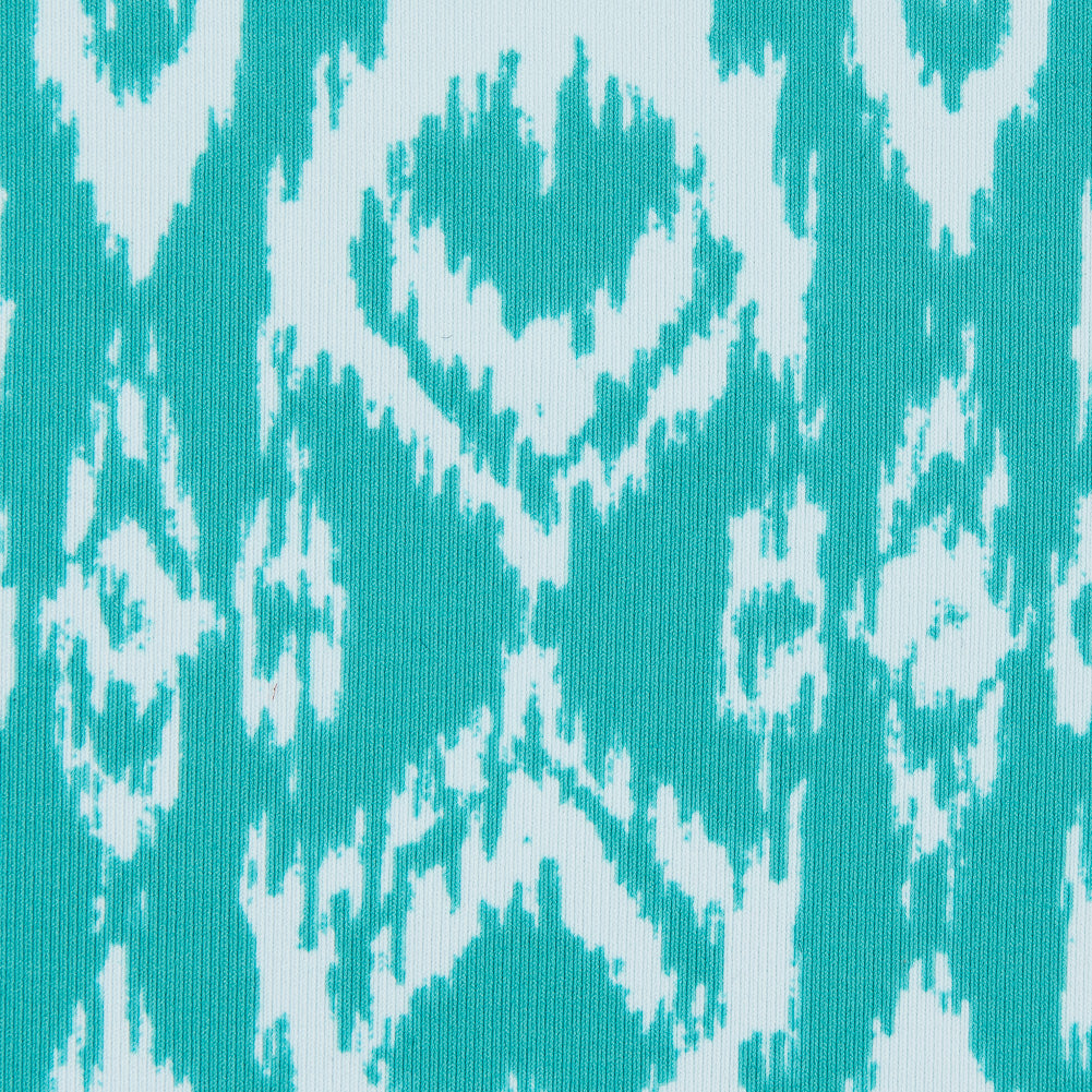 Spectra Green Ikat Printed Polyester Spandex - Joann Fabrics