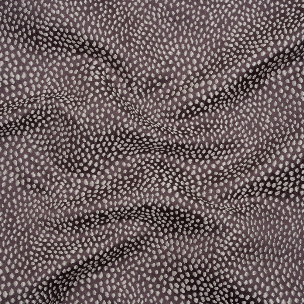 Recycled Polyester Jacquard - Mauve Little All-Over Spots - British Imported - Joann Fabrics