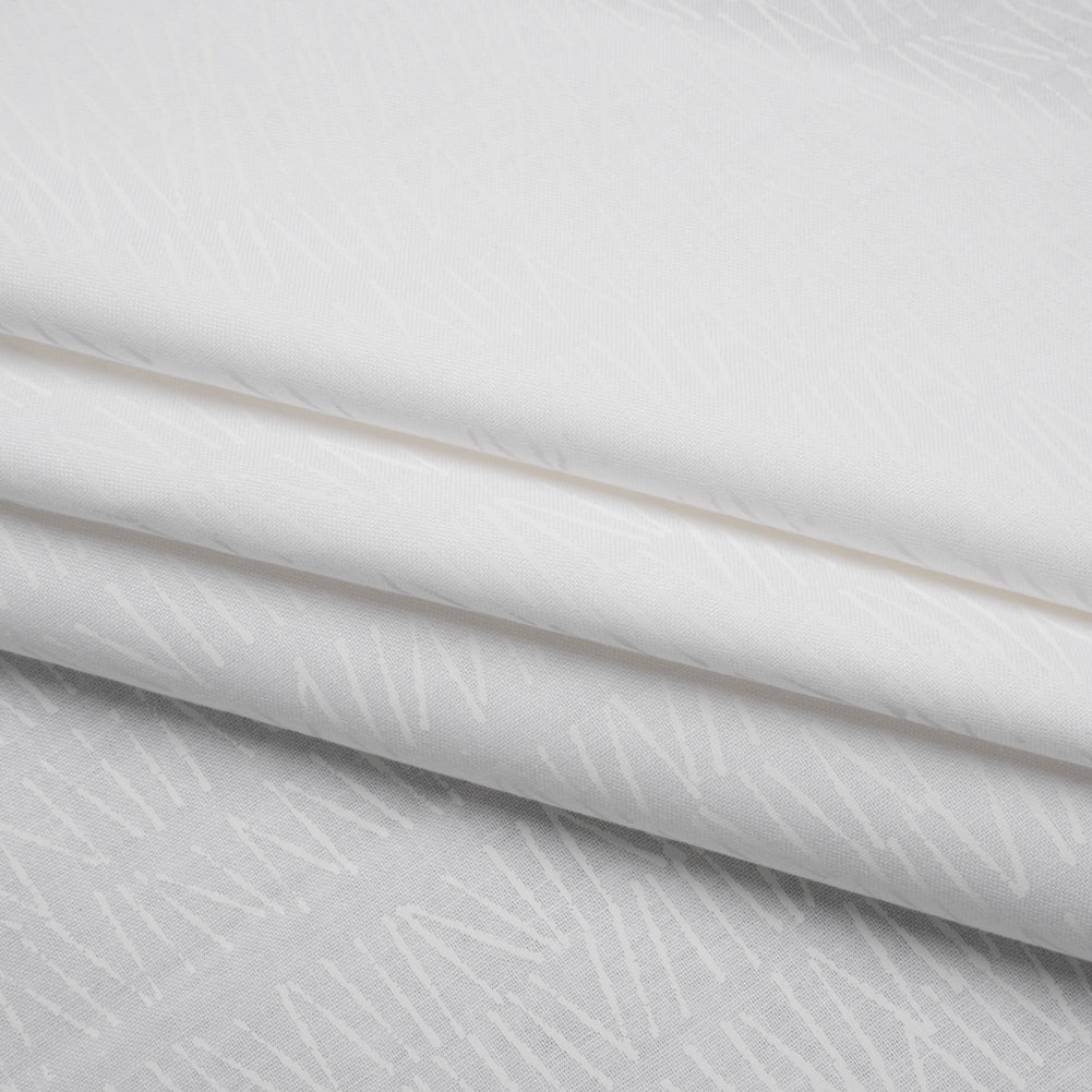 Printed Quilting Cotton by Ghazal Razavi for FIGO Studio - White on White Grass - Dovetail Collection - Joann Fabrics
