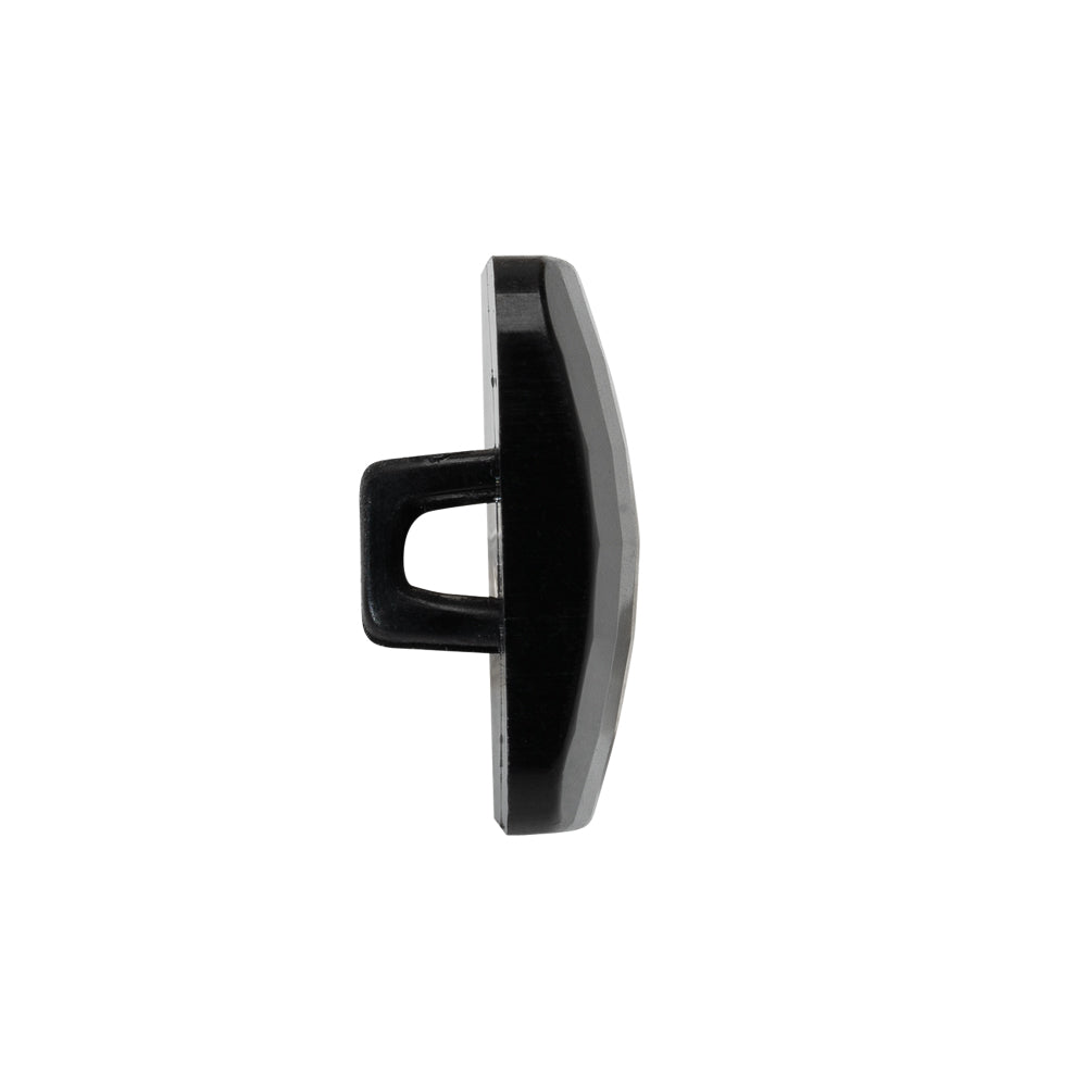 Square Plastic Shank Back Button - 36L/23mm - Black Faceted - Joann Fabrics