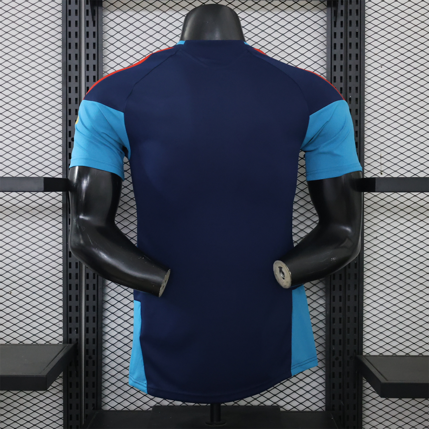 Spain 2026 Deep Blue And Light Blue Training Jersey - Player Version - UnitedFutballJersey