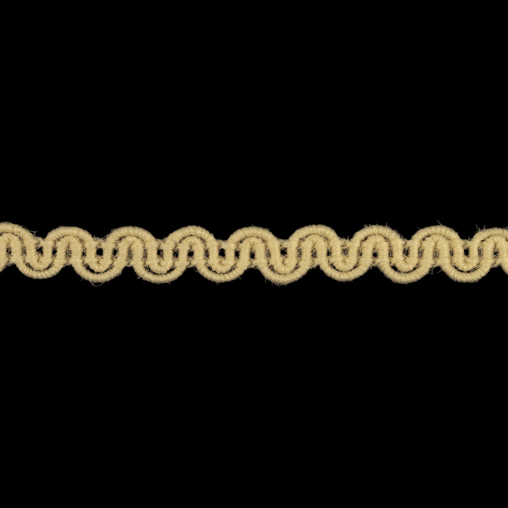Natural Wavy Wool Gimp Braided Trim - 0.25