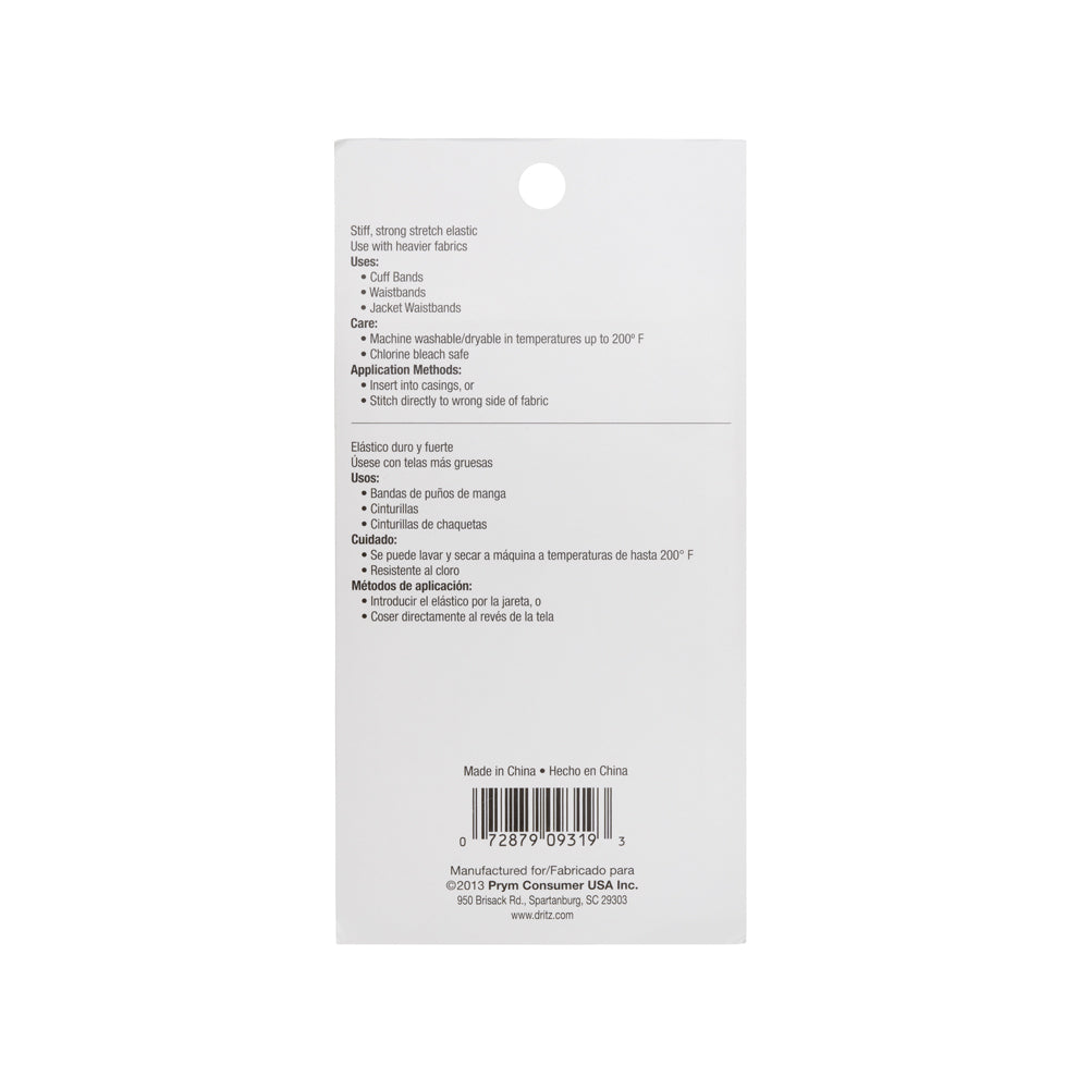 Dritz Heavy Stretch Knit Waistband Elastic - White - 1.5