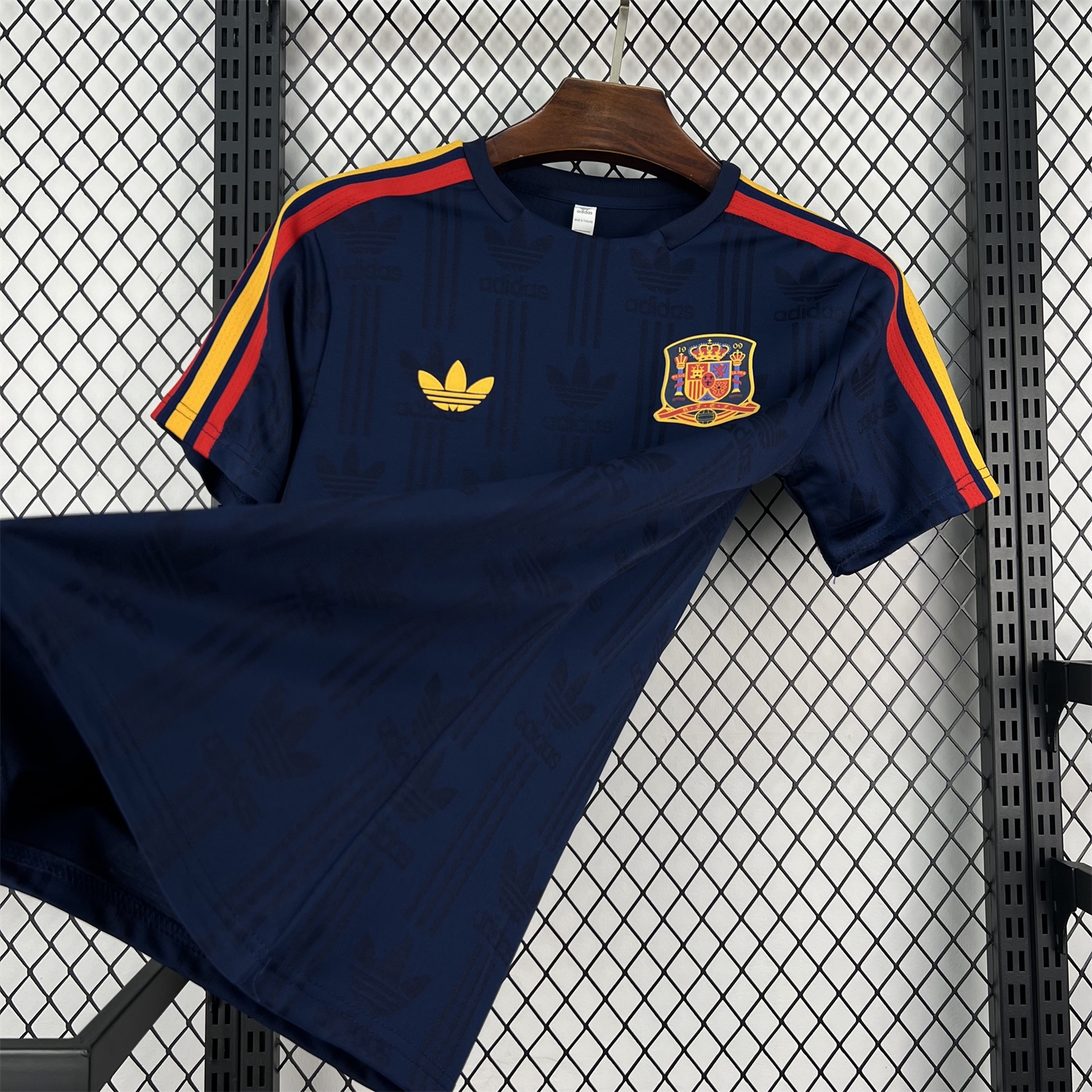 Spain 2026 Dark Blue With Red Accents Special Jersey - Fans Version - UnitedFutballJersey