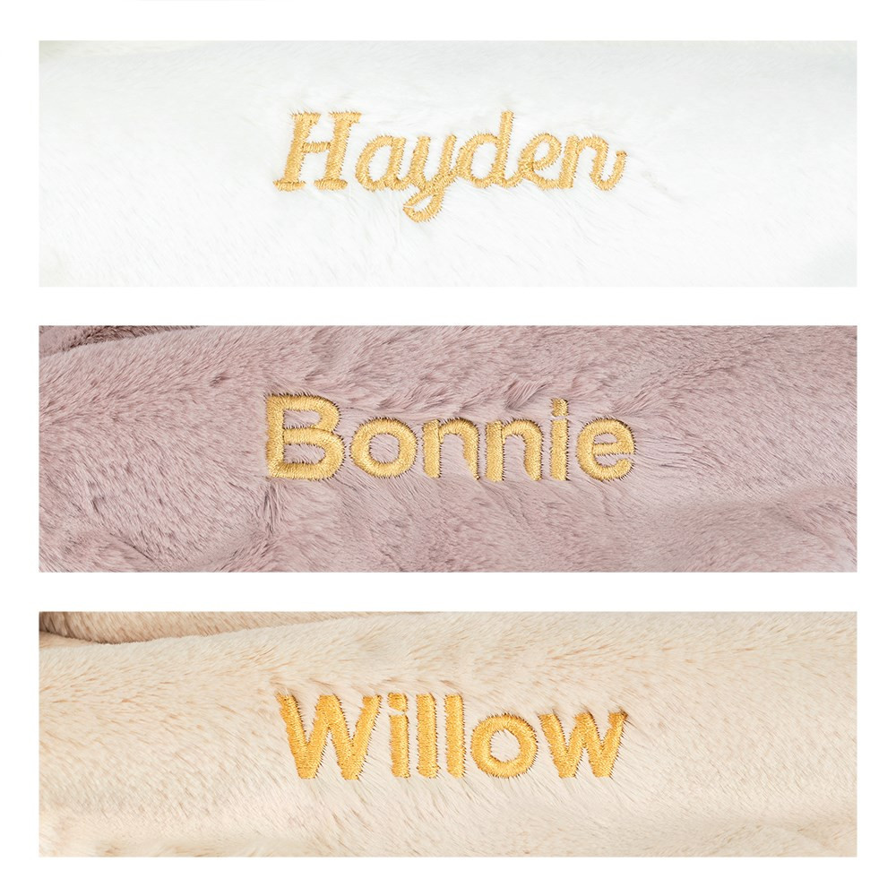 Personalized Bashful Luxe Bunny Willow Blankie