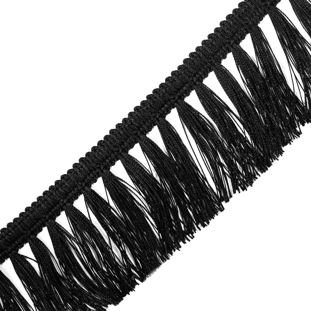 Italian Black Tassel Fringe - 2.5
