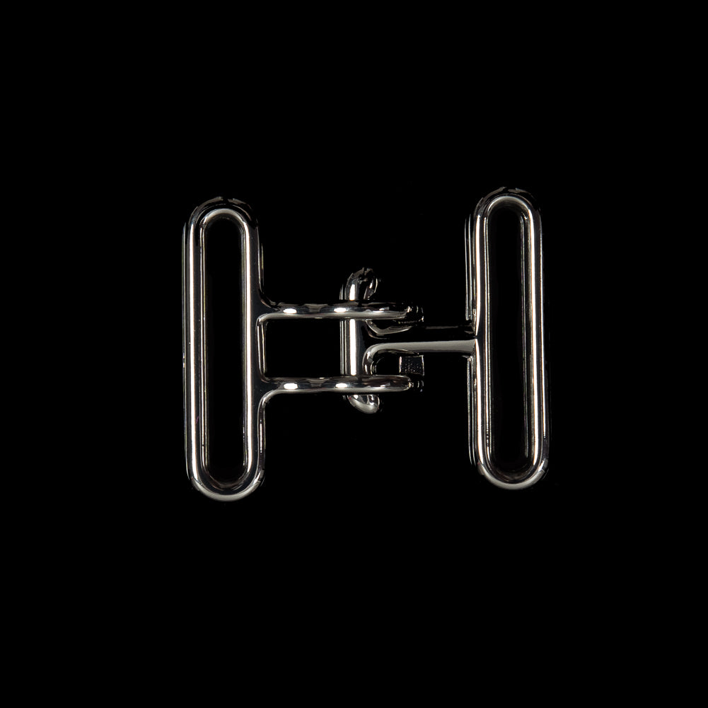 Italian Silver Buckle Closure - 1.625