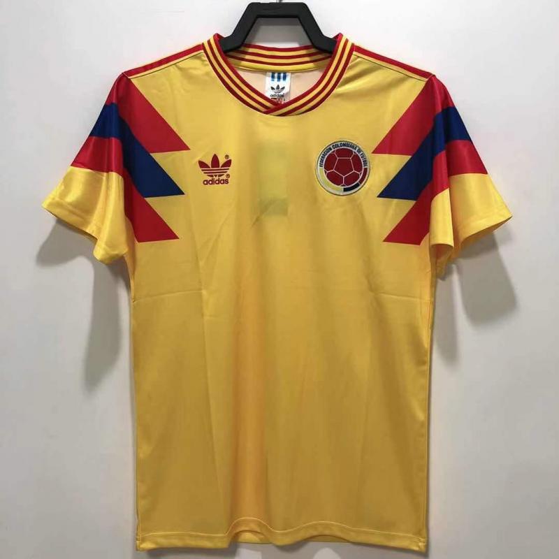 1990 Retro Colombia Home Football Shirt 1:1 Thai Quality
