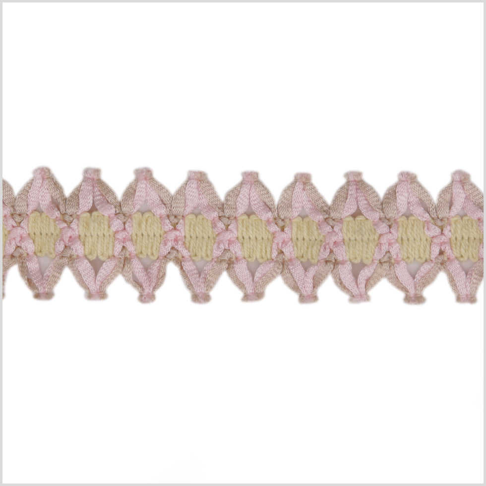 Ivory Pink Braided Trim - Joann Fabrics