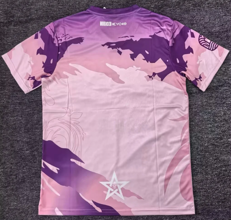 2025/2026 Morocco National Training Suit  pink and purple Football Jersey 1:1 Thai Quality