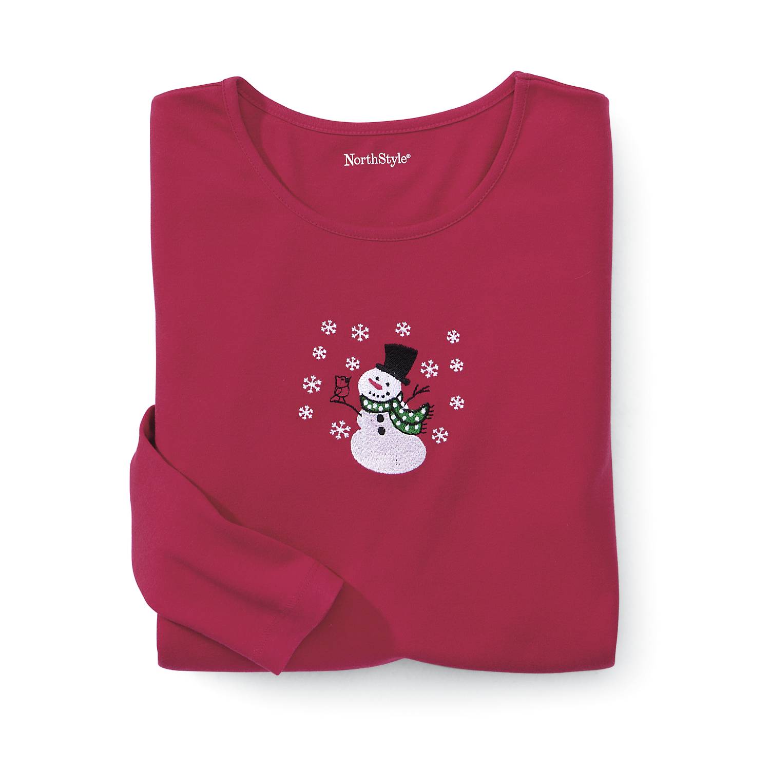 Snowman Holiday Spirit Knit Top - Northstyle Catalog
