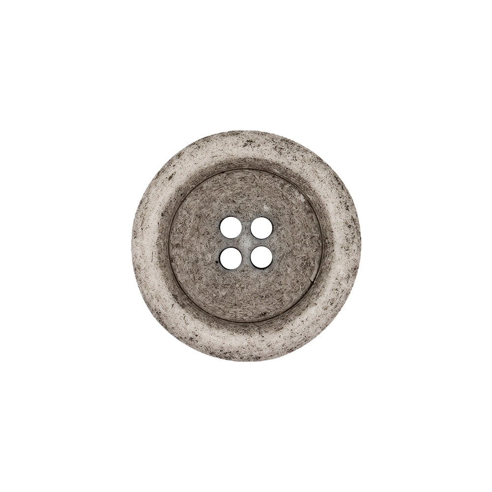Italian Matte White and Gray Speckled 4-Hole Jacket Button - 32L/20mm - Joann Fabrics