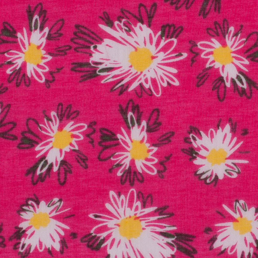 Pink Floral Cotton Voile - Joann Fabrics