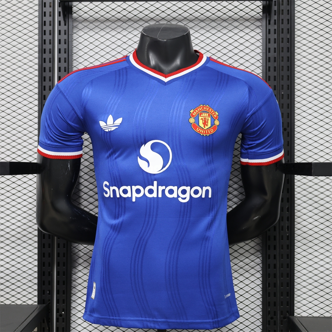 Manchester United 26-27 Snapdragon Blue Special Jersey - Player Version - UnitedFutballJersey