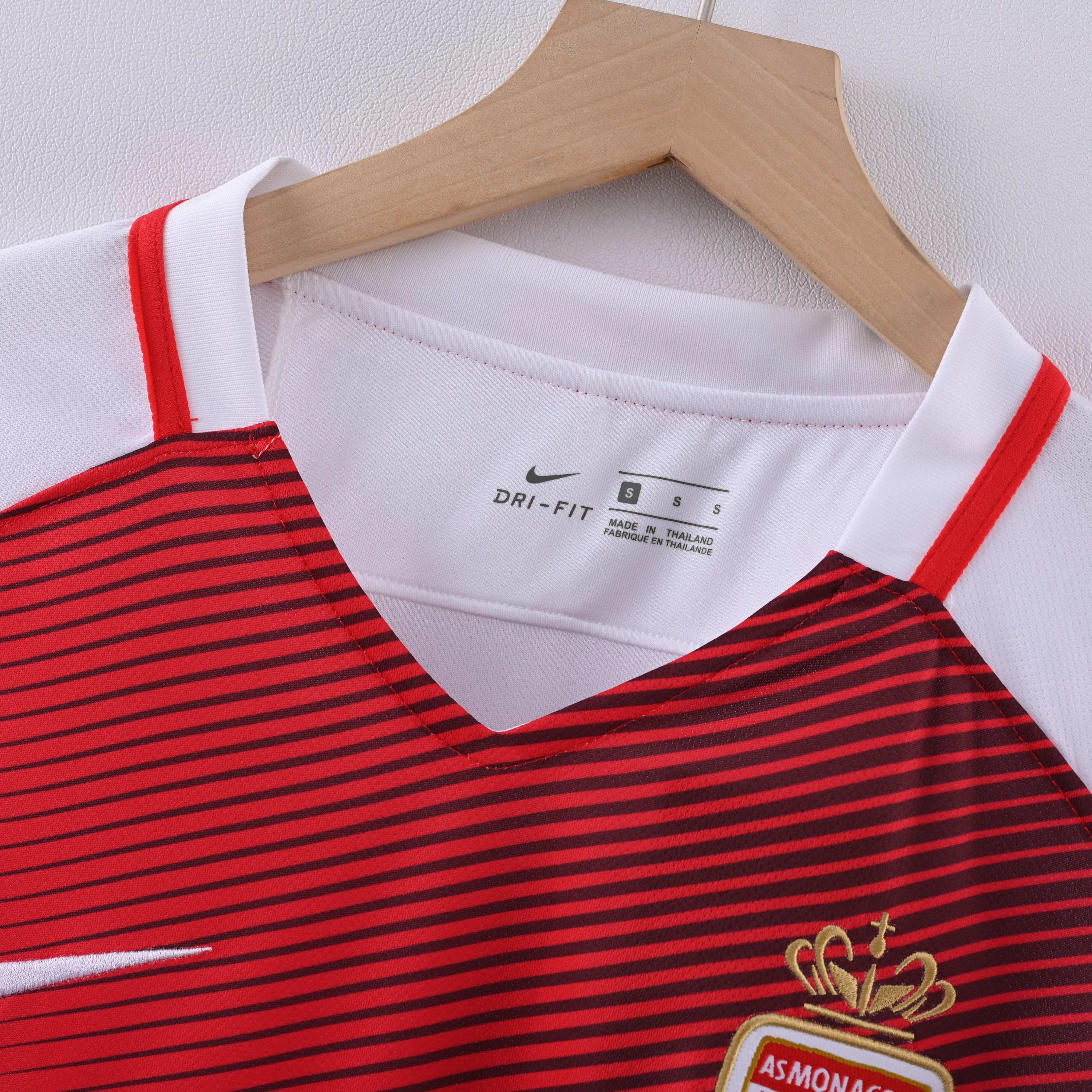2016/2017 Retro AS Monaco Home（League version）Football Shirt 1:1 Thai Quality