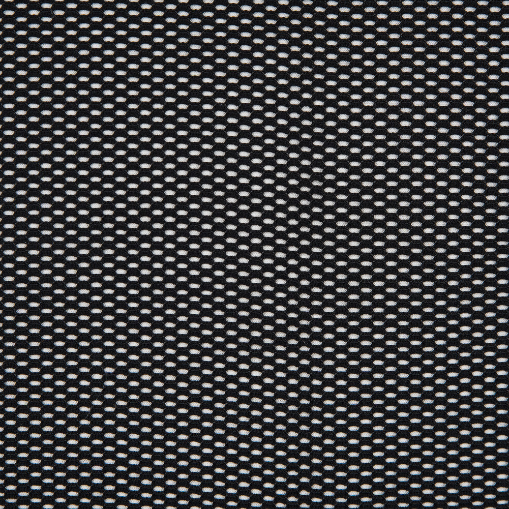 Italian Black Netting Fused to a Birch Jersey - Joann Fabrics