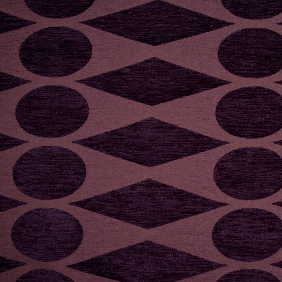 Aubergine Geometric Chenille - Joann Fabrics