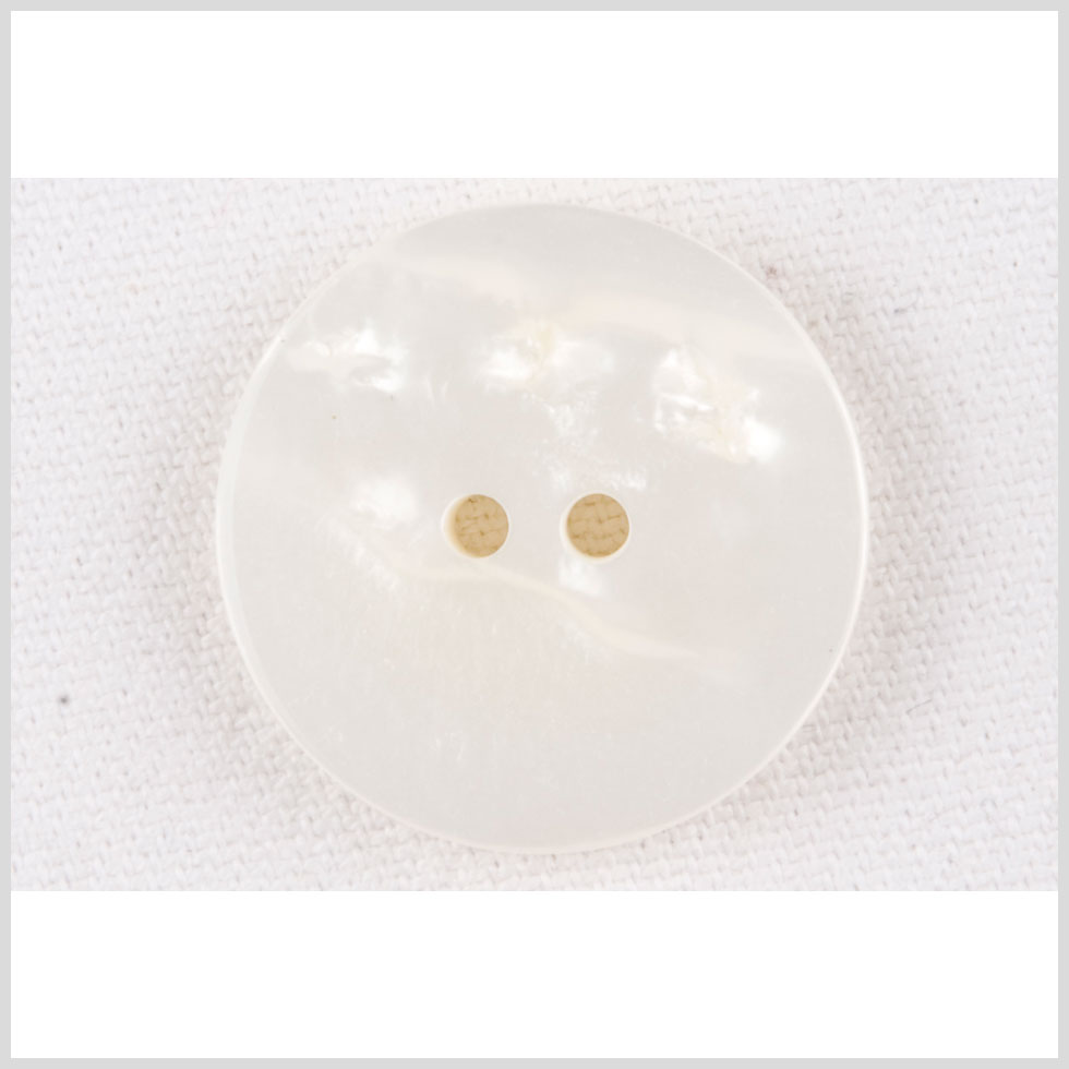 Plastic 2-Hole Button - 28L/18mm - Ivory Shimmer Flat - Joann Fabrics