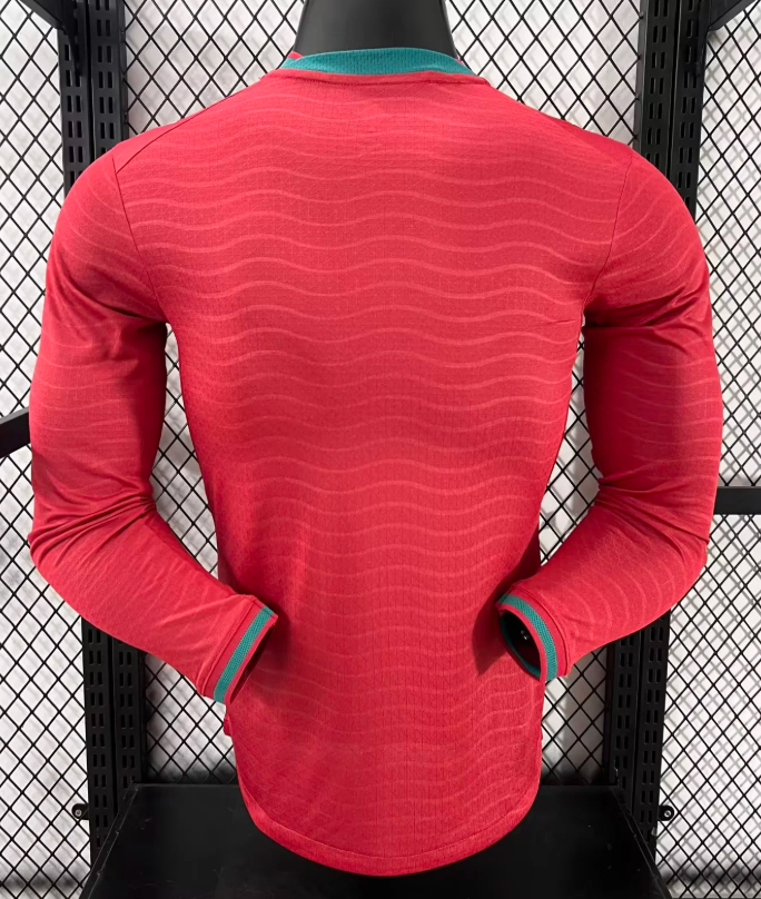 2026 Long Sleeve Player Version Portugal Home Football Jersey 1:1 Thai Quality