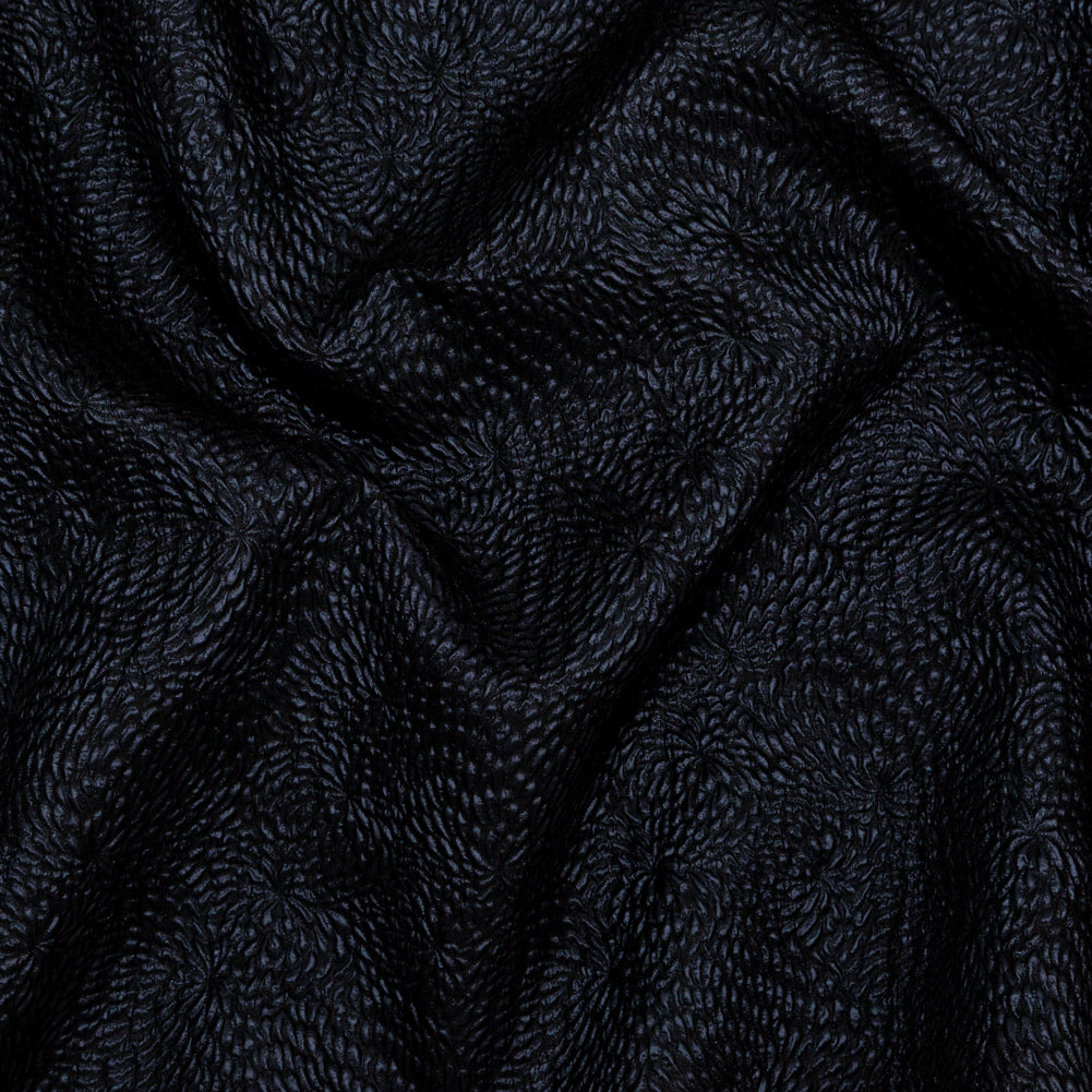 Metallic Black Floral Double-Layer Organza Brocade - Joann Fabrics
