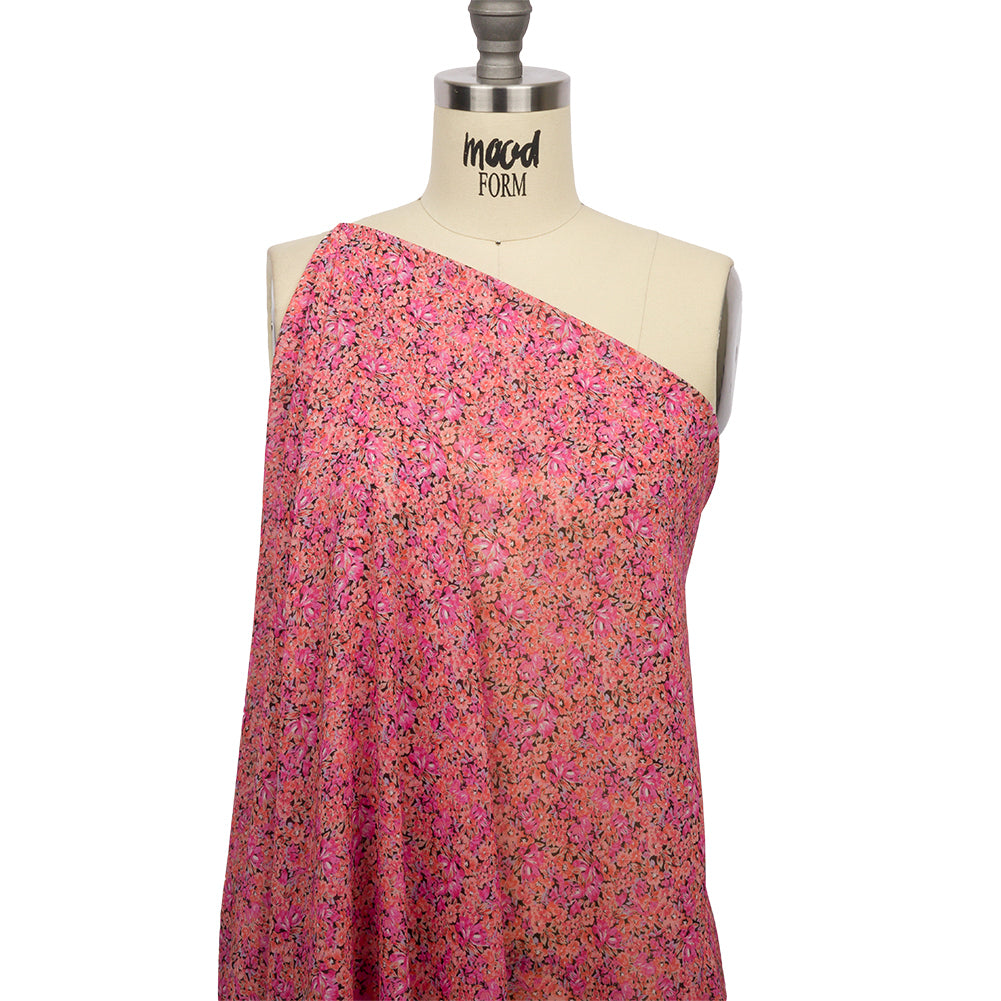 Viscose Georgette - Pink Floral - Titania's Dream Print - Mood Exclusive Secret Garden Collection - Joann Fabrics